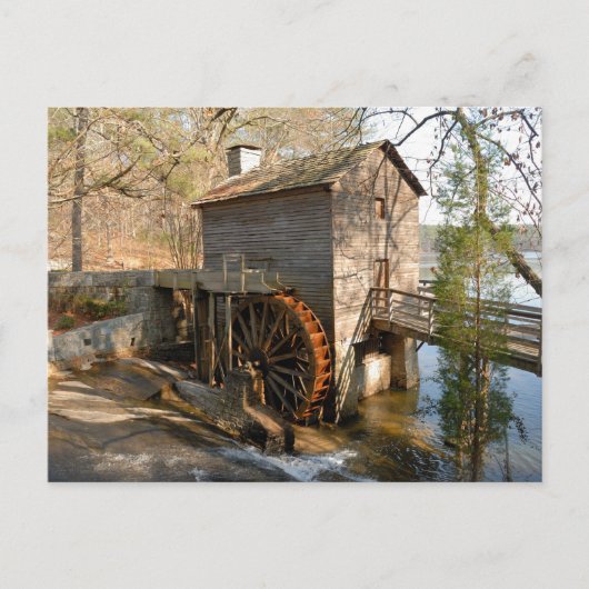 Stone Mountain Georgia Mill Feestdagenkaart (Voorkant)