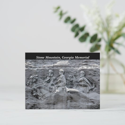Stone Mountain Georgia Park Memorial Briefkaart (Staand voorkant)