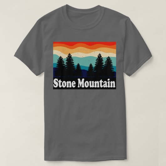 Stone Mountain Georgia Retro T-shirt (Design voorkant)