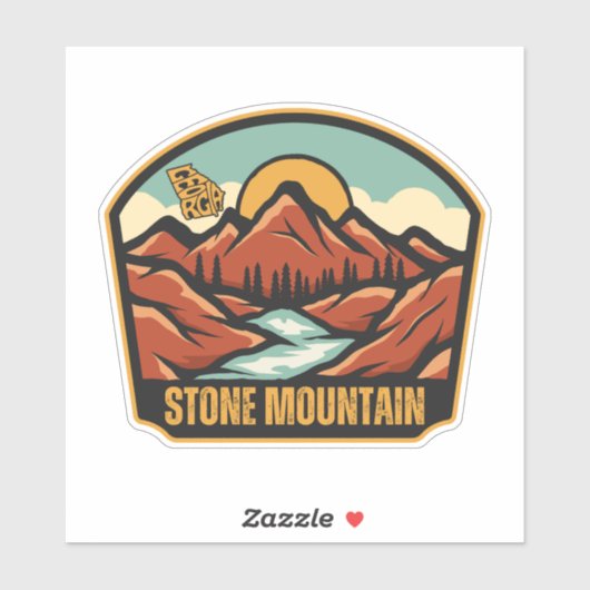 Stone Mountain, Georgia Sticker (Vel)