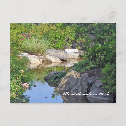 Stone Mountain Park Creek Stone Mountain GA 3 Briefkaart (Voorkant)