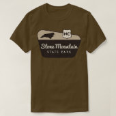 Stone Mountain State Park North Olina Welkomstbord T-shirt (Design voorkant)