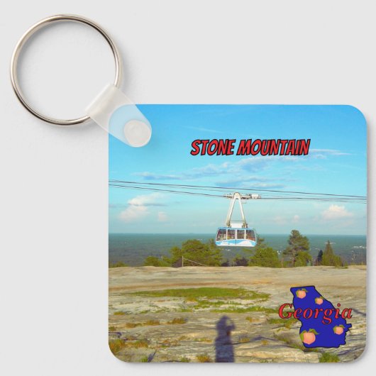 Stone Mountain Summit Skyride Georgia Souvenir Sleutelhanger (Voorkant)