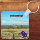 Stone Mountain Summit Skyride Georgia Souvenir Sleutelhanger (Achterkant)