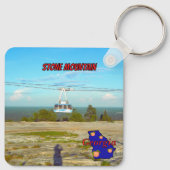 Stone Mountain Summit Skyride Georgia Souvenir Sleutelhanger (Achterkant)