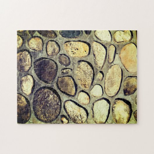 Stone muur legpuzzel (Horizontaal)