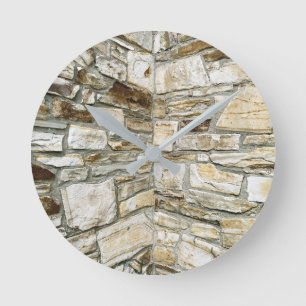 Stone muur ronde klok