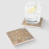Stone muur stenen onderzetter (Zijkant)