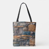 Stone muur tote bag (Achterkant)