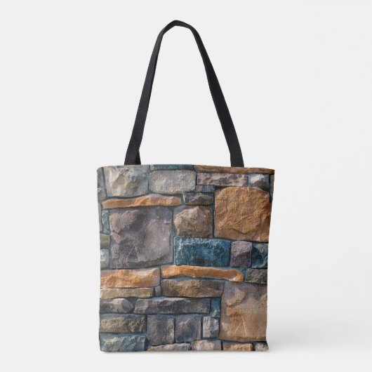 Stone muur tote bag (Achterkant)