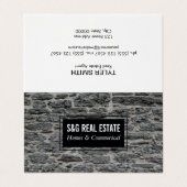 Stone muur visitekaartje (Buitenkant ongevouwen)