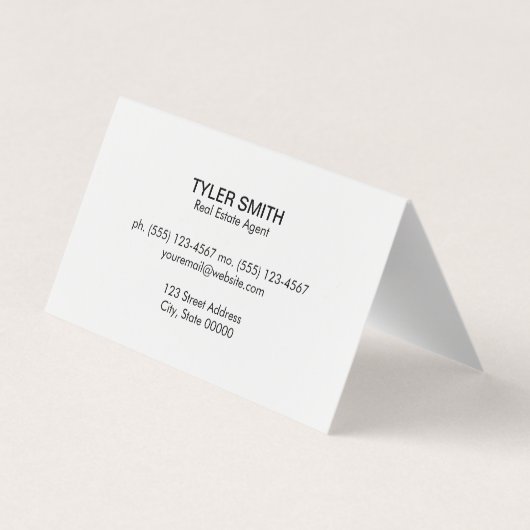 Stone muur visitekaartje (Achterkant)