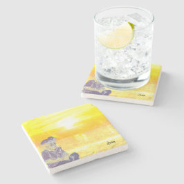 Stone Onderzetter: Alleen in gedachten Stenen Onderzetter