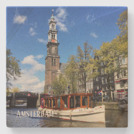 Stone Onderzetter Amsterdam kanaal