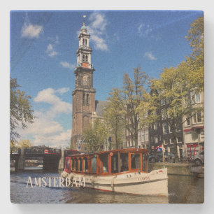 Stone Onderzetter Amsterdam kanaal