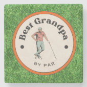 Stone Onderzetter - Beste opa van Par (Voorkant)