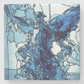 Stone Onderzetter Blue Angel (Voorkant)