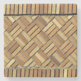 Stone Onderzetter - Brick Pattern