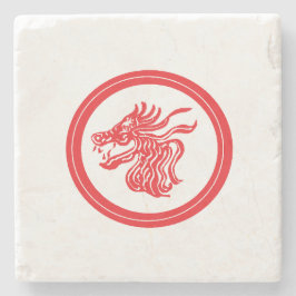 Stone Onderzetter: Luck Of The Dragon beroemd gema Stenen Onderzetter