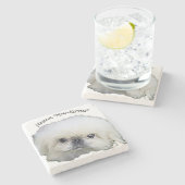 Stone onderzetter Marcus, "Man-Kitten" (Zijkant)