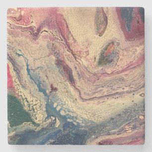 Stone Onderzetter met Johnson Abstract Artwork
