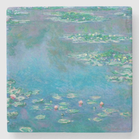 STONE ONDERZETTER MET "WATERLIL" PER MONET (Voorkant)