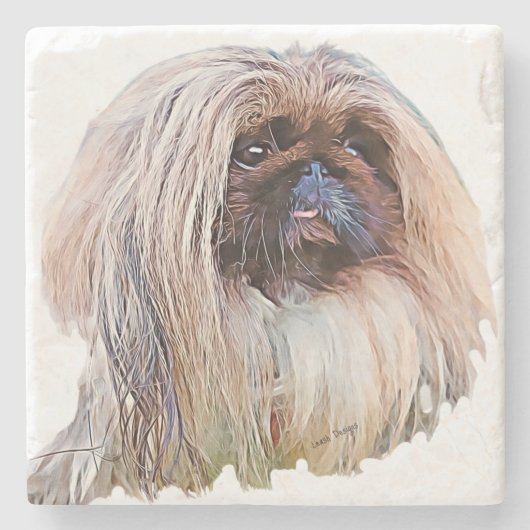 Stone Onderzetter Pekingese (Voorkant)