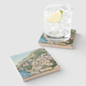 Stone Onderzetter Positano, Italië (Zijkant)