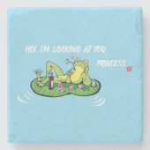 Stone Onderzetter Valentijnsdag Love Frog (Voorkant)