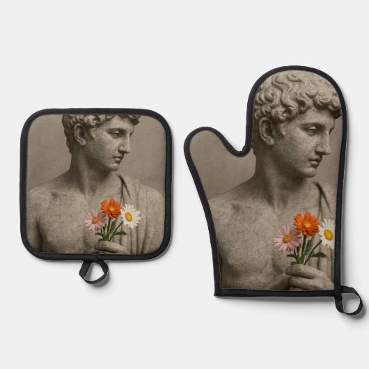 stone ovenwant & pannenlap set (Voorkant)