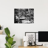 Stone pad in zwart-wit poster (Thuiskantoor)