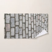 Stone Pathway Gray Cobblestone Street Sidewalk Bad Handdoek (Handdoek)