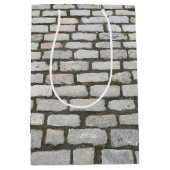 Stone Pathway Gray Cobblestone Street Sidewalk Medium Cadeauzakje (Voorkant)
