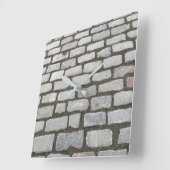 Stone Pathway Gray Cobblestone Street Sidewalk Vierkante Klok (Hoek)