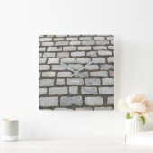 Stone Pathway Gray Cobblestone Street Sidewalk Vierkante Klok (Huis)