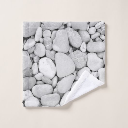 Stone Pattern #3 #bw #stenen #decor #art Bad Handdoek (Wasdoekje)