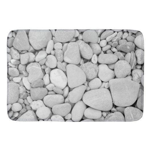 Stone Pattern #3 #bw #stenen #decor #art Badmat (Voorkant)