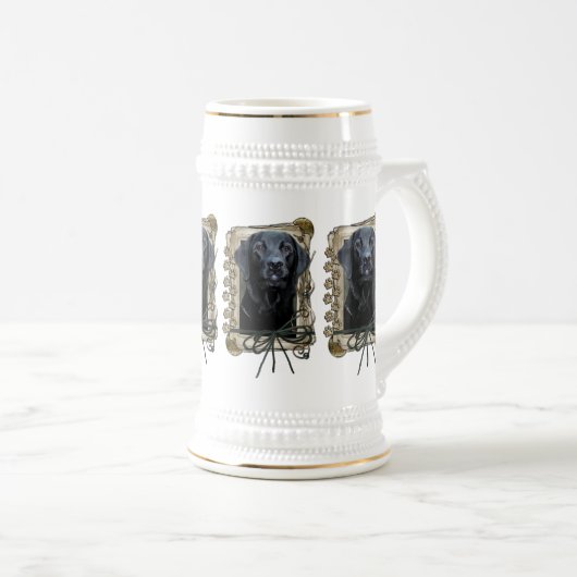 Stone_Paws_Labrador_Black Bierpul (Voorkant rechts)