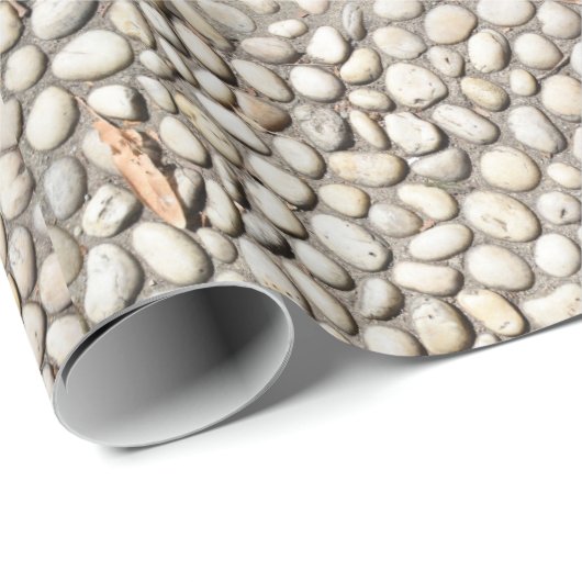 Stone Pebble Pathway Walkway Sidewalk Rocks Cadeaupapier (Rol Hoek)