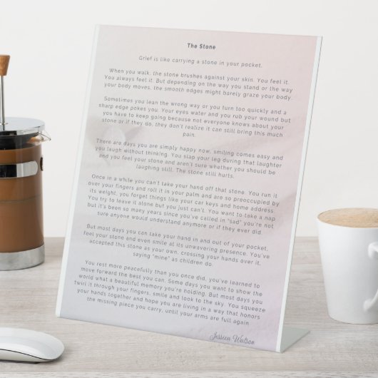 Stone Pedestal Sign Reclamebord Met Voetstuk (Insitu)