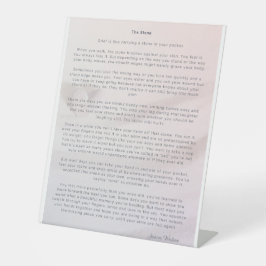 Stone Pedestal Sign Reclamebord Met Voetstuk