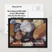 STONE PILE ART INVITATION BRIEFKAART (Voorkant / Achterkant)