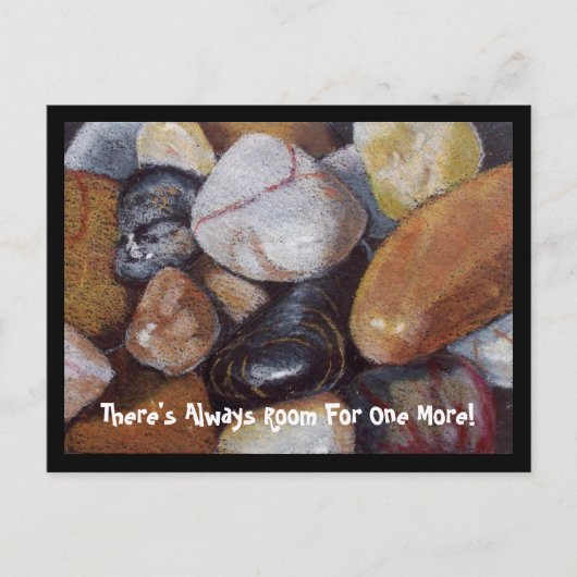 STONE PILE ART INVITATION BRIEFKAART (Voorkant)