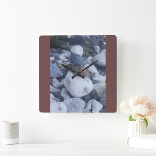 STONE PILLAR VIERKANTE KLOK (Huis)