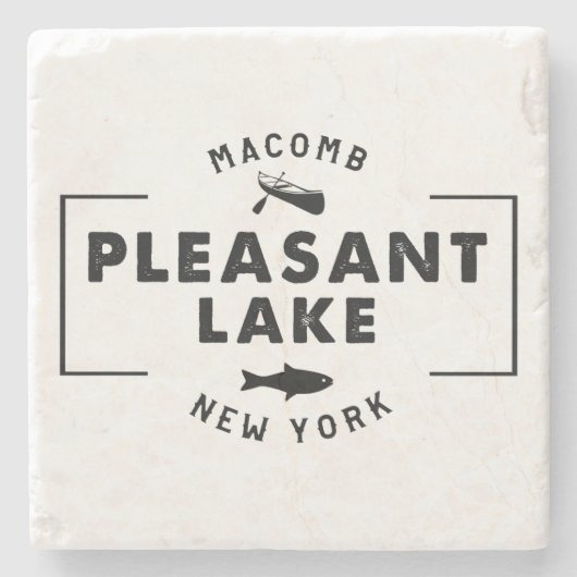 Stone Pleasant Lake Coaster Stenen Onderzetter (Voorkant)