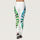 Stone Retro Griekse schijf Leggings (Achterkant)