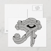 Stone Rock Eye of Ra Briefkaart (Voorkant / Achterkant)