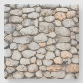 Stone Rock Wall op Israel Square Onderzetter