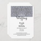 Stone Roos bruiloft uitnodiging (Voorkant / Achterkant)