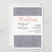 Stone Rozen Motif Invitation Kaart (Voorkant)